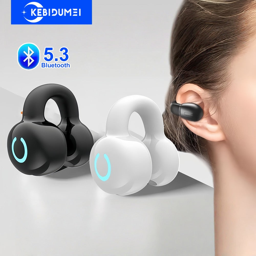 Bluetooth 5.3 fone de ouvido clipe fones tws sem fio fone alta fidelidade estére