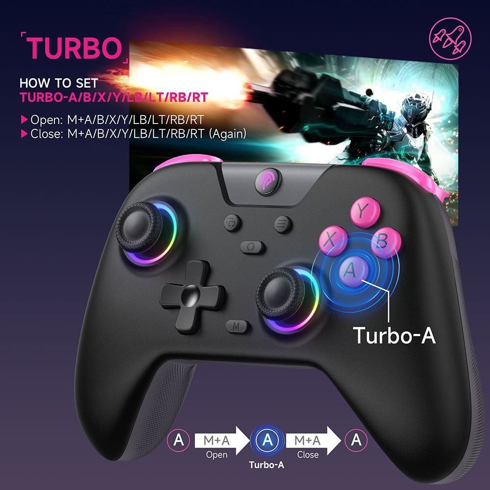 Controle EasySMX X05 Multimodo com Joysticks Hall e RGB — imagem 12 de 12