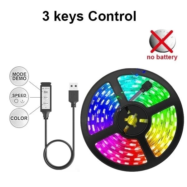 Fita LED RGB LeiiGeeGo USB 5V com Opções de Controle — imagem 3 de 10