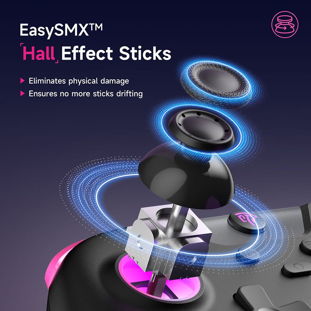 Controle EasySMX X05 Multimodo com Joysticks Hall e RGB — imagem 2 de 12