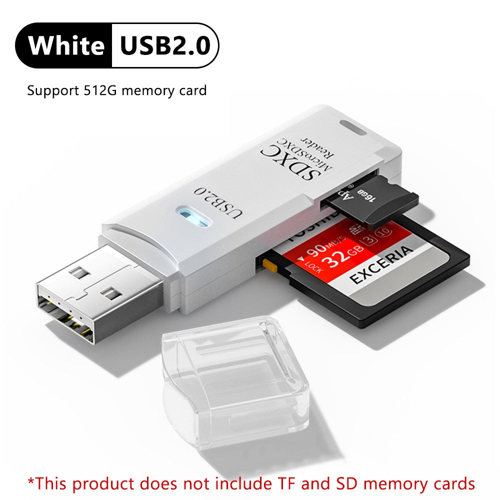 Leitor de Cartão USB 3.0 2 em 1 — SD, Micro SD e TF