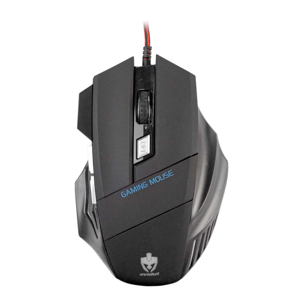 Mouse Gamer Evolut Predator RGB 2400 DPI 6 Botões — Alta Precisão — Hive